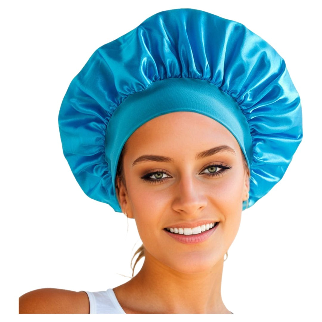 シャワーキャップ ヘアキャップ 浴用帽子 レディース バス用品 ナイトキャップ ダークブルー バリエーション画像