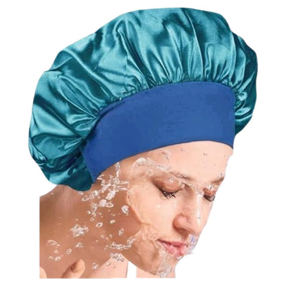 シャワーキャップ ヘアキャップ 浴用帽子 レディース バス用品 ナイトキャップ エメラルドグリーン バリエーション画像