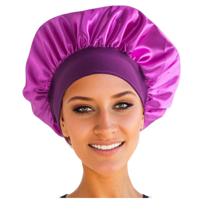 シャワーキャップ ヘアキャップ 浴用帽子 レディース バス用品 ナイトキャップ ライトパープル バリエーション画像