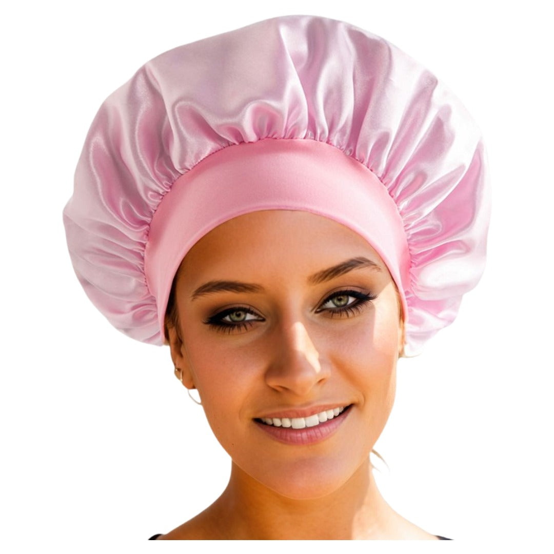 シャワーキャップ ヘアキャップ 浴用帽子 レディース バス用品 ナイトキャップ ピンク バリエーション画像