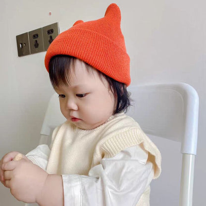 ニット帽 帽子 くま耳 ベビーキャップ ベビー 赤ちゃん 商品画像3