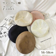 ベレー帽 レディース 帽子 ニットベレー帽 サマーベレー帽 サマーニット 薄手 無地 シンプル 単色ぼうし かわいい おしゃれ 女性 女子 大人女子