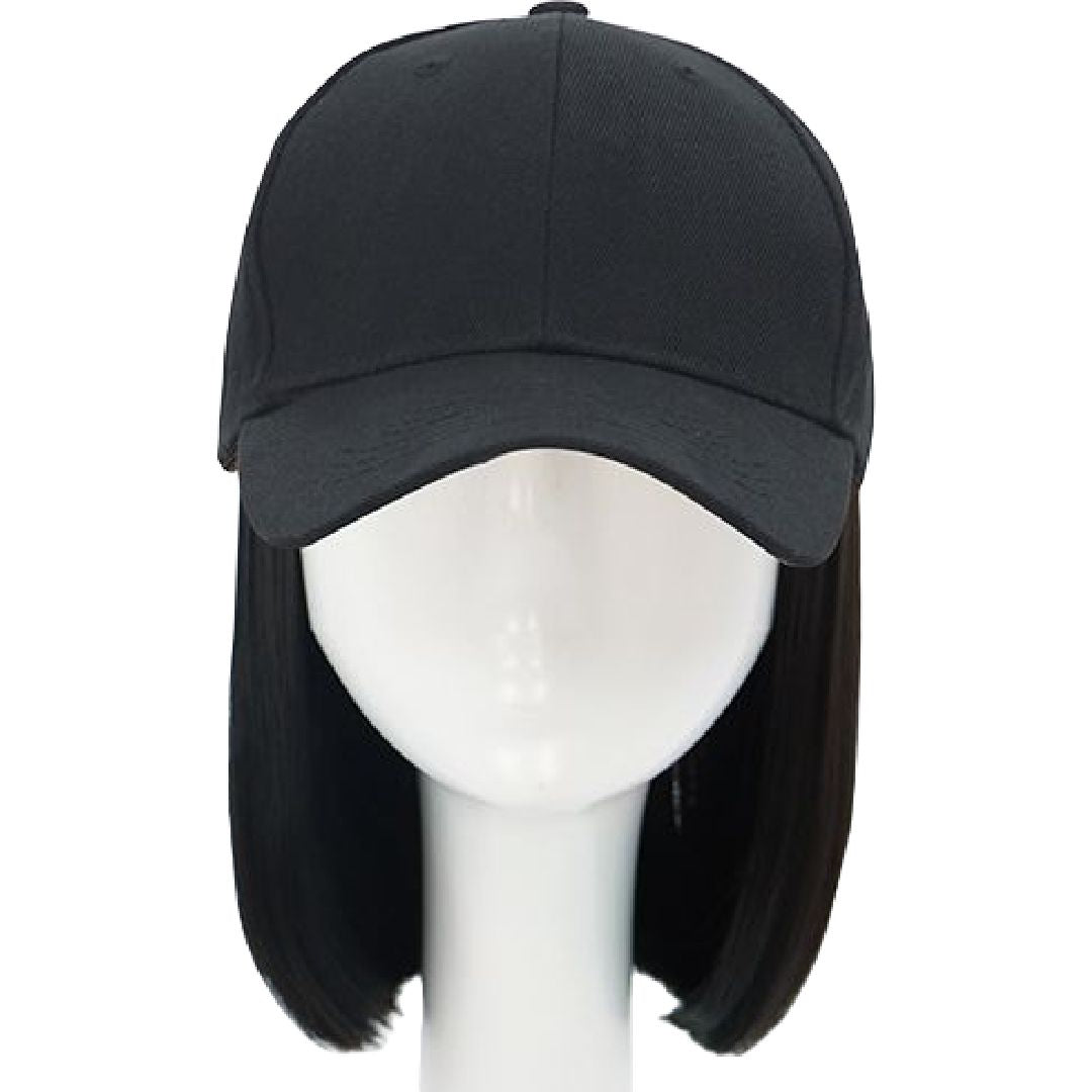 帽子付きウィッグ 帽子ウィッグ キャップウィッグ 髪付き帽子 レディース かつら ストレート ショート ボブ イメチェン ガーリー