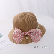 麦わら帽子 ポシェット 単品 別売 ストローハット ペーパーハット クローシュ ミニショルダーバッグ キッズ 子供 子ども クロッシュ ぼうし 小物入れ 肩掛けかばん かごバッグ風 カバン サコッシュ 日除け UV 紫外線対策 熱中症対策 日焼け予防 頭部保護 通気性 ファスナー リボン フェイクパール かわいい おしゃれ 上品 清楚 女の子 幼児 インスタ映え 外出 お出掛け