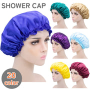 シャワーキャップ ヘアキャップ バスキャップ レディース 女性 防水 ロングヘア ショートヘア 保湿 お風呂 入浴 バスグッズ シンプル 無地 単色