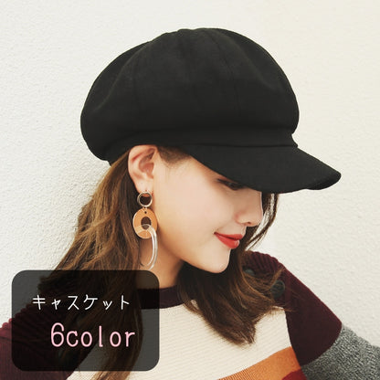 キャスケットハット キャスケット帽 レディース 女性 帽子 ぼうし 商品画像