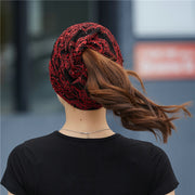 ターバンキャップ ヘアバンド レディース 女性 帽子 ファッション雑貨 レース 総柄 レッド ブラック ブルー おしゃれ かわいい きれい エキゾチック