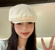 ハンチング帽 レディース プリーツ ギャザー 帽子 春夏 おしゃれ カジュアル 普段使い お出かけ ぼうし 女性