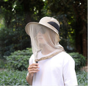 サファリハット 虫除けネット付き アドベンチャーハット 帽子 メンズ レディース 男女兼用 ぼうし 防虫ネット あご紐付き 折りたたみ 虫よけ対策 防蚊 ガーデニング 農作業 日除け 熱中症対策 紫外線対策 ジャングルハット 草刈り アウトドア