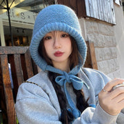 ニット帽 帽子 レディース ニットキャップ リブニット ビーニー 無地 単色 ノルディック柄 あごひも付き ぼうし ショルダーバッグ おしゃれ かわいい あったか 防寒 あたたか