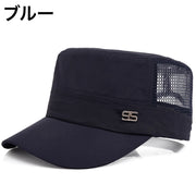 キャップ 帽子 ワークキャップ メンズ 男性用 ぼうし メッシュ 通気性 調節可能 フリーサイズ シンプル ロゴ カジュアル 日よけ 紫外線対策 おしゃれ 普段使い おでかけ ファッション小物 紳士用