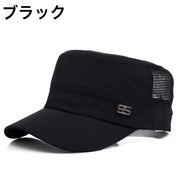 キャップ 帽子 ワークキャップ メンズ 男性用 ぼうし メッシュ 通気性 調節可能 フリーサイズ シンプル ロゴ カジュアル 日よけ 紫外線対策 おしゃれ 普段使い おでかけ ファッション小物 紳士用