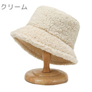 バケットハット レディース 女性用 帽子 ぼうし ボア もこもこ 防寒 暖かい あったか 日よけ 紫外線対策 バケハ 黒 白 ブラック ホワイト カジュアル かわいい フェミニン ガーリー