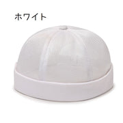 フィッシャーマンキャップ ロールキャップ メンズ 男性 レディース 女性 帽子 ぼうし つばなし 通気性 メッシュ カジュアル 無地 単色