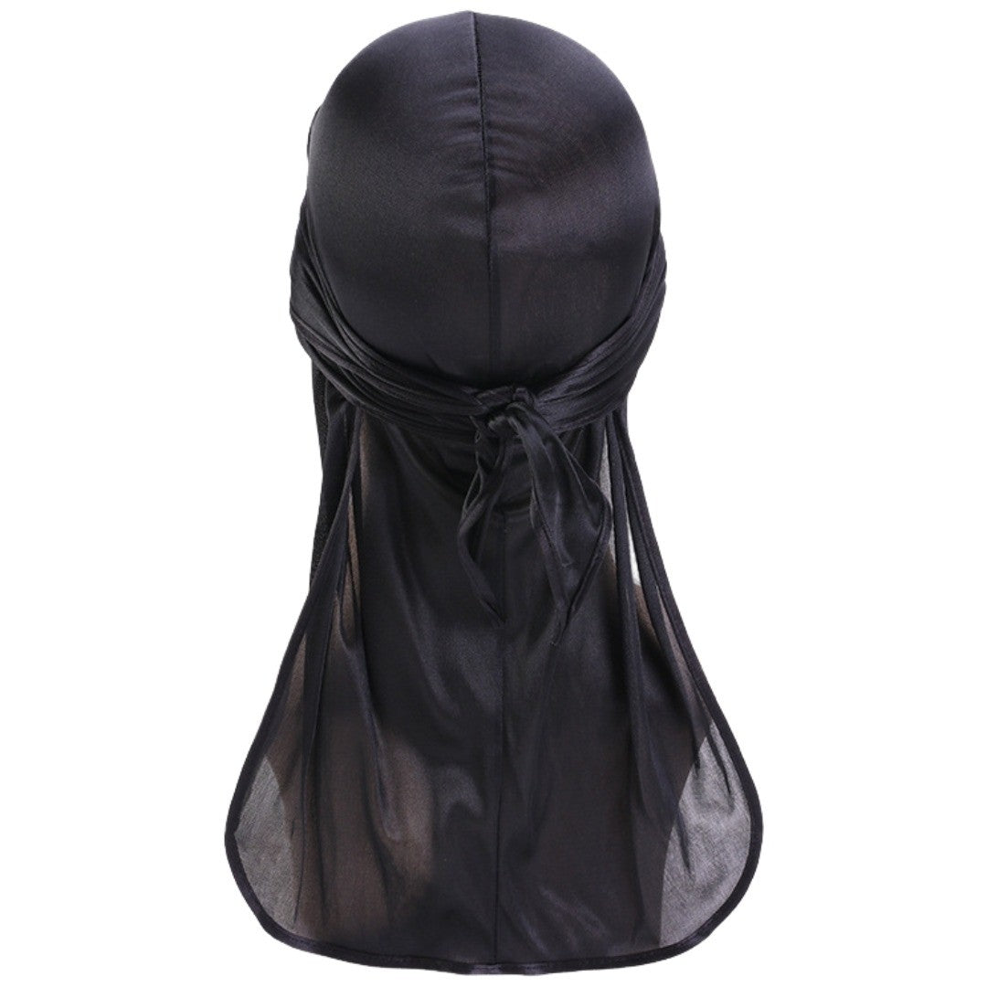 ドゥーラグ DURAG メンズ レディース 男女兼用 インナーキャップ 帽子 ぼうし ハット 黒 白 青 無地 サテン調 シンプル ヒップホップ ダンス