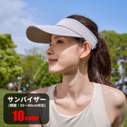 サンバイザー レディース メンズ 女性 男性 ユニセックス 男女兼用 お揃い ペアルック 帽子 ファッション雑貨 オープントップ 日よけ帽子 ゴムバンド 紫外線対策 ナイロン アウトドア ハイキング サイクリング ランニング ビーチ 海水浴 夏