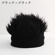 ウィッグ付き帽子 ニット帽 メンズ ぼうし かつら ウィッグキャップ 髪の毛 ふさふさ 男性用 カツラ 仮装 コスプレ 衣装 変装 イメチェン イベント おしゃれ