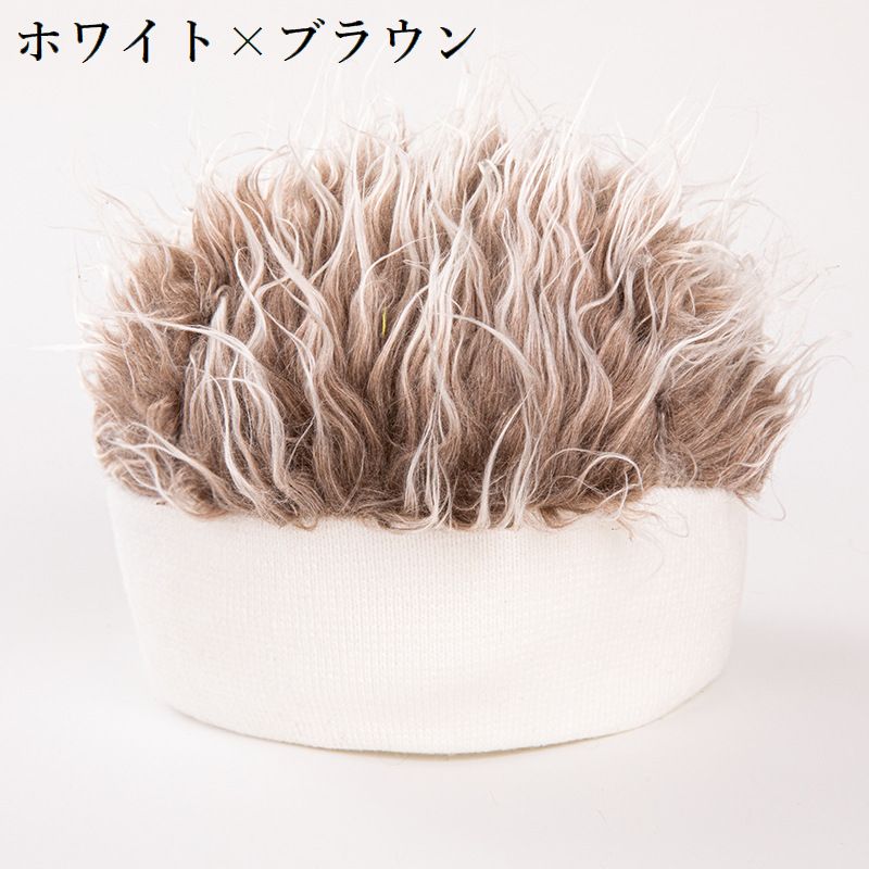 ウィッグ付き帽子 ニット帽 メンズ ぼうし かつら ウィッグキャップ 商品画像5
