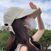 キャップ レディース メンズ 女性 帽子 つば広 リボン 無地 単色 シンプル カジュアル かわいい おしゃれ お出かけ 日焼け防止 熱中症対策