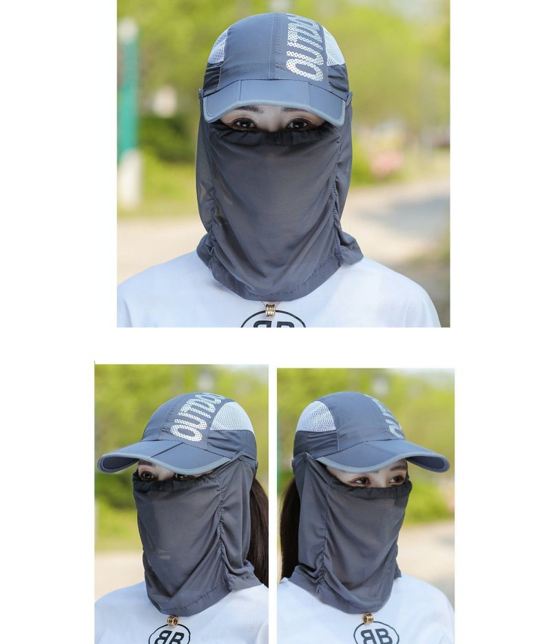 キャップ フェイスカバー付き 2way レディース メンズ 女性 商品画像3