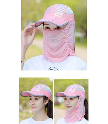キャップ フェイスカバー付き 2way レディース メンズ 女性 商品画像4