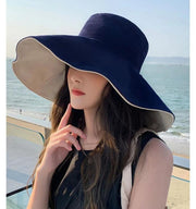 女優帽 リバーシブル レディース 女性 帽子 ハット つば広ハット 鍔広帽 ガーデンハット キャペリン ぼうし 紫外線対策 日差し おしゃれ シンプル