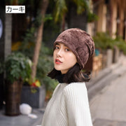 ターバンキャップ 帽子 ビーニー スヌード ネックウォーマー 2WAY レディース 女性 起毛 暖かい 防寒対策 服飾小物 ファッション小物 カジュアル おしゃれ お出掛け