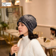 ターバンキャップ 帽子 ビーニー スヌード ネックウォーマー 2WAY レディース 女性 起毛 暖かい 防寒対策 服飾小物 ファッション小物 カジュアル おしゃれ お出掛け