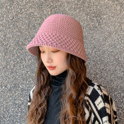 バケットハット レディース 女性用 帽子 ぼうし ニット 暖かい あったか 黒 日よけ 深め 目深 おしゃれ かわいい