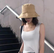 バケットハット 帽子 レディース 女性用 シンプル ナチュラル リボン紐 おしゃれ かわいい 折り畳み ぼうし 紫外線対策 日差し除け カジュアル デイリー 普段使い お出かけ UV対策 婦人用