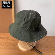 サファリハット バケットハット 帽子 メンズ 男性用 折りたたみ 防水 撥水 アドベンチャーハット ジャングルハット