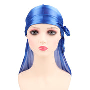 ドゥーラグ DURAG ターバンキャップ 帽子 ターバン バンダナ インナーキャップ ストレッチサテン 光沢 ヒップホップ B系 海賊帽 ストリート ダンス 無地 薄い 軽量 通気性 お洒落
