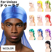 ドゥーラグ DURAG ターバンキャップ 帽子 ターバン バンダナ インナーキャップ ストレッチサテン 光沢 ヒップホップ B系 海賊帽 ストリート ダンス 無地 薄い 軽量 通気性 お洒落
