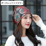 ターバンキャップ ネックウォーマー ヘアバンド 3way 帽子 ビーニー ワッチキャップ スヌード レディース 女性 ぼうし カジュアル おしゃれ お出かけ 普段使い 外出 ファッション小物 デザイン豊富 婦人用