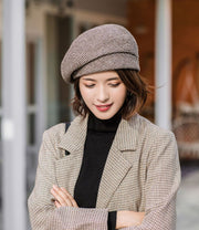 ベレー帽 帽子 ベレーキャップ レディース ぼうし 女性用 婦人用 カジュアル チェック 可愛い おしゃれ ファッション小物 普段使い デイリー お出掛け