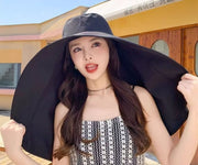 日よけ帽子 ハット つば広 ネックガード 無地 レディース 肩までカバー ゆったり 日焼け対策 紫外線対策 ガーデニング 農作業 海水浴 プール ウォーキング アウトドア 旅行 お出かけ カジュアル おしゃれ 女性用