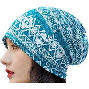 ターバンキャップ 帽子 ビーニー レディース メンズ 男女兼用 ワッチキャップ ぼうし スヌード 2WAY ペイズリー柄 ボーダー柄 おしゃれ 可愛い