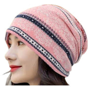 ターバンキャップ 帽子 ビーニー レディース メンズ 男女兼用 ワッチキャップ ぼうし スヌード 2WAY ペイズリー柄 ボーダー柄 おしゃれ 可愛い