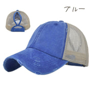 キャップ レディース メンズ ジュニア キッズ 帽子 ぼうし 野球帽 デニム調 ダメージ クラッシュ ウォッシュカラー メッシュ 涼しい 通気性 マジック テープ かわいい おしゃれ カジュアル 女性 男性 大人 子供 日よけ 紫外線対策