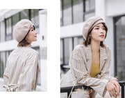 帽子 ベレー帽 レディース 女性 ぼうし ベレーキャップ 格子 千鳥柄 シンプル 秋 冬 カジュアル 日除け 寒さ対策 定番 おしゃれ かわいい 普段使い デイリー おでかけ ファッション小物 婦人用