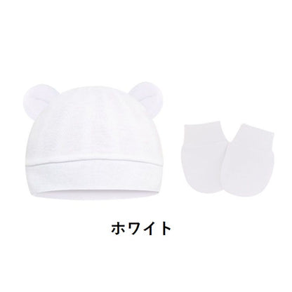 ベビー帽子 ミトン 2点セット ニット帽 手袋 子供用 商品画像2