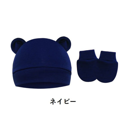ベビー帽子 ミトン 2点セット ニット帽 手袋 子供用 商品画像4