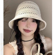 クロシェハット レディース 女性 帽子 ぼうし ファッション雑貨 レース 透け 日よけ 日除け シンプル カジュアル フェミニン ガーリー 可愛い キュート かわいい おしゃれ 春 夏 秋 お散歩 お出かけ レジャー 折りたたみ 折り畳み 携帯