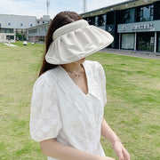 サンバイザー 帽子 つば広 レディース 女性用 ハット ぼうし 無地 折りたたみ 日よけ UV対策 日焼け防止 紫外線対策 お出かけ 旅行 シンプル かわいい
