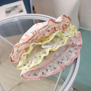 帽子 ハット ベビー キッズ 子供用 男の子 女の子 春 夏 リボン 花柄 かわいい お出かけ お散歩 定番 カジュアル シンプル 出産祝い 折りたたみ 幼児 男児 女児 イエロー オレンジ ピンク 白