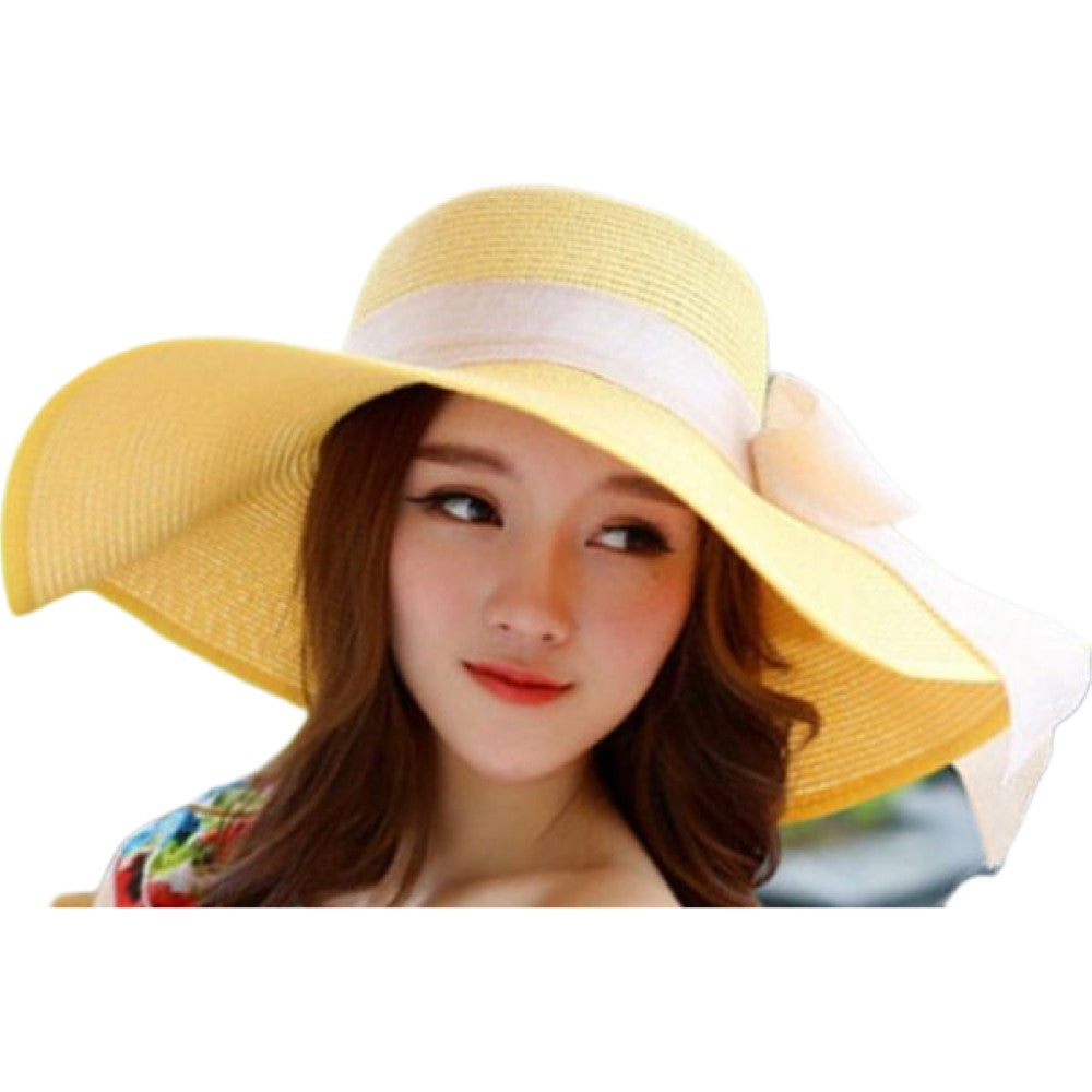 麦わら帽子 ストローハット つば広ハット つば広帽子 折りたためるレディース 女性用 夏 リボン きれいめ 可愛い ガーリー 大人女子 日よけ 紫外線対策 UV対策 折り畳み 携帯 リゾート ビーチ カジュアル カラバリ豊富