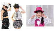 ハット 中折れハット 帽子 キッズ 子供用 大人用 親子ペアルック スパンコール キラキラ ダンス 衣装 舞台 マジック 発表会 ゴージャス コスプレ 仮装 パーティー イベント おしゃれ かわいい 単色 ユニセックス 男の子 女の子 女性 ファッション小物