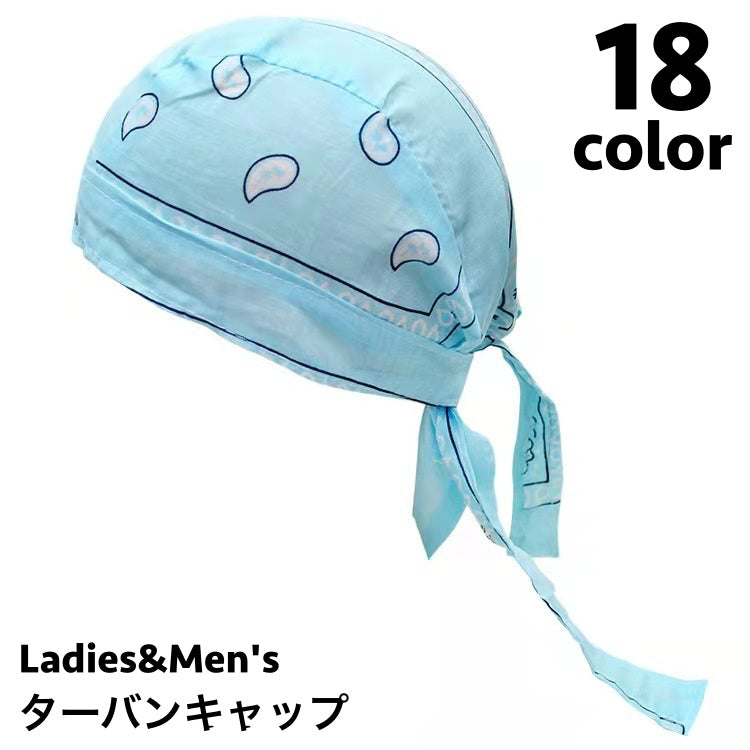 ターバンキャップ バンダナ帽子 バンダナキャップ レディース メンズ バンダナ風 商品画像