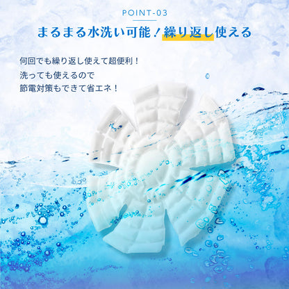 ひんやりクールパッド 帽子用 ヘルメット用 頭 冷却シート 28℃以下で自然凍結 商品画像5