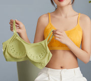 ノンワイヤーブラ ブラジャー ハーフトップブラ 女性下着 肌着 レディース 花柄 フラワー 大きいサイズ有 カジュアル デイリー 普段使い リラックスタイム おしゃれ かわいい フェミニン エレガント 婦人用